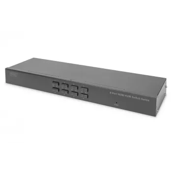 Digitus 8 prievadų HDMI KVM jungiklis USB 4K Ultra HD