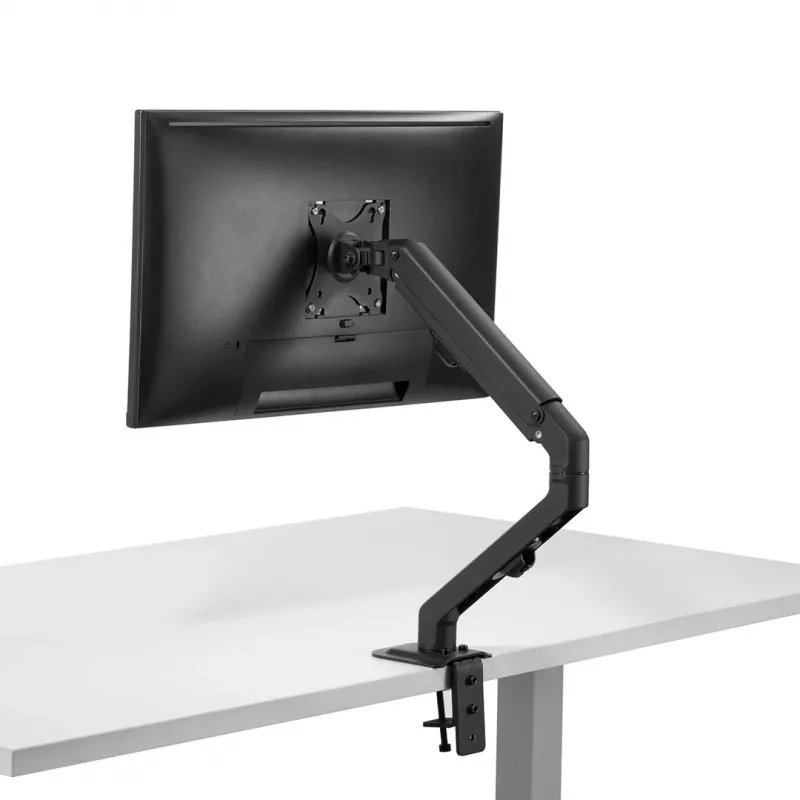 Monitoriaus laikiklis MACLEAN MC-906, 17–27 colių, VESA 75×75–100×100, reguliuojamas aukštis, pakreipimas ir sukimas, iki 7 kg