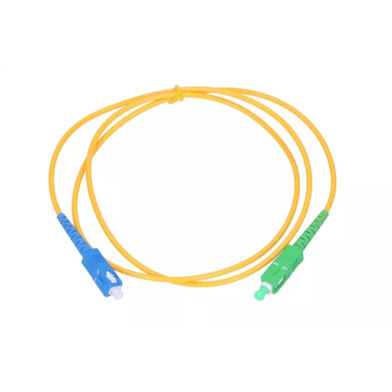 Extralink SC/UPC-SC/APC šviesolaidinis šuoliukas, vienmodis, simplex, G.657A1, 3 mm, 1 m