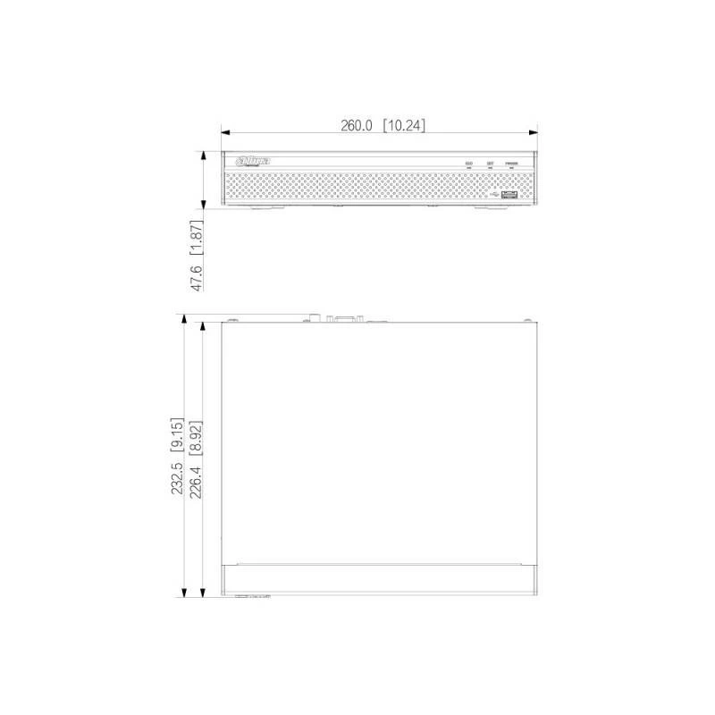 Dahua Technology DHI-NVR4108HS-4KS3 tinklinis vaizdo registratorius 1U juodas