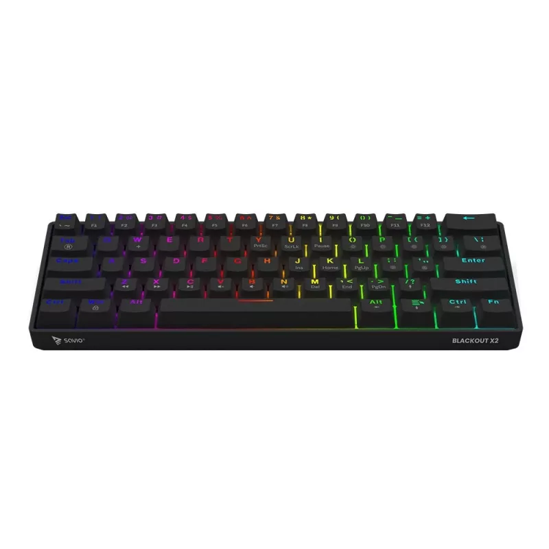 SAVIO BLACKOUT X2 mechaninė klaviatūra OUTEMU Red, Hot Swap