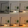 LED stalinė lempa Aukey LT-T10 12W 3000–6500K - reguliuojama spalvų temperatūra, juoda