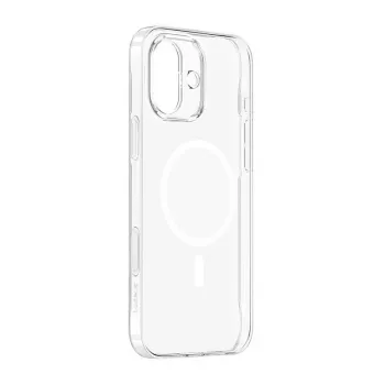 Dėklas telefonui Baseus iP16 TouchButton Magnetic permatomas