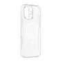 Dėklas telefonui Baseus iP16 TouchButton Magnetic permatomas
