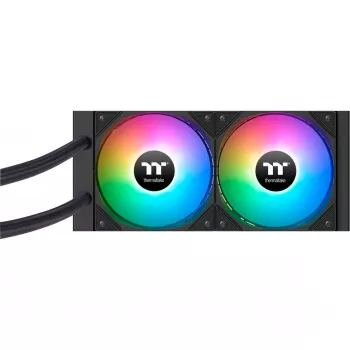 Thermaltake LA240 ARGB skysčio aušinimo rinkinys pagrindinei plokštei 12 cm Juoda 1 vnt.