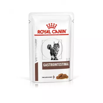 Šlapias kačių ėdalas Royal Canin Gastrointestinal 85 g paketėlis – mėsa, 12 x 85 g, suaugusioms katėms, virškinimo problemoms