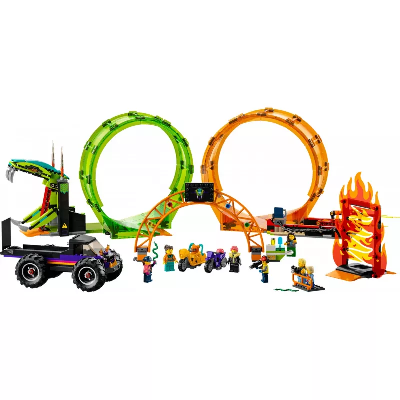 LEGO City 60339 LEGO® CITY Stuntų šou dviguba kilpa (60339)