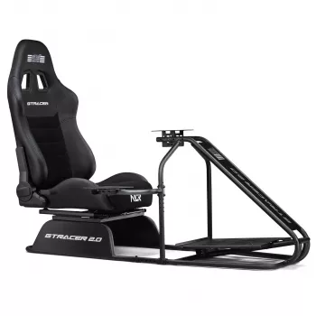 Lenktynių simuliatoriaus kėbulas Next Level Racing GTRacer 2.0 Juodas reguliuojamas sėdynės rėmas