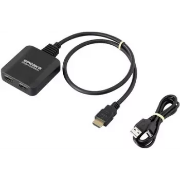 SpeaKa Professional SP-HDMIS-300 2 prievadų HDMI skirstytuvas, Ultra HD, 7680 x 4320 pikseliai (SP-13457064)
