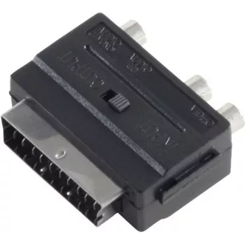 Kabelio lizdų keitiklis SCART į 3xRCA ShiverPeaks BS94034