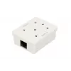 Extralink paviršinis tinklo lizdas, 1x RJ45 CAT5E UTP