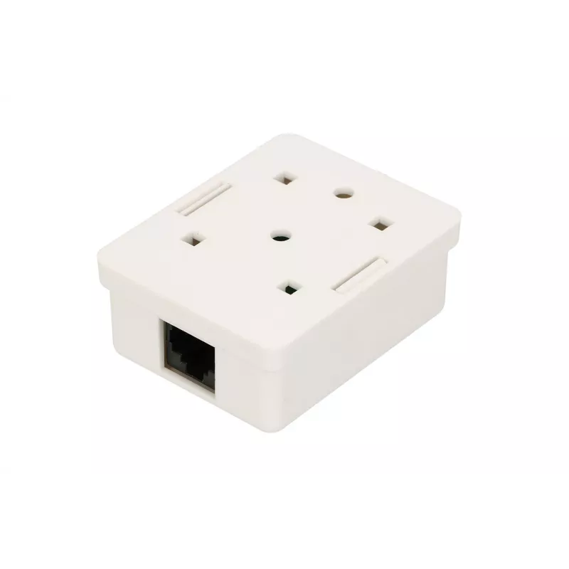 Extralink paviršinis tinklo lizdas, 1x RJ45 CAT5E UTP