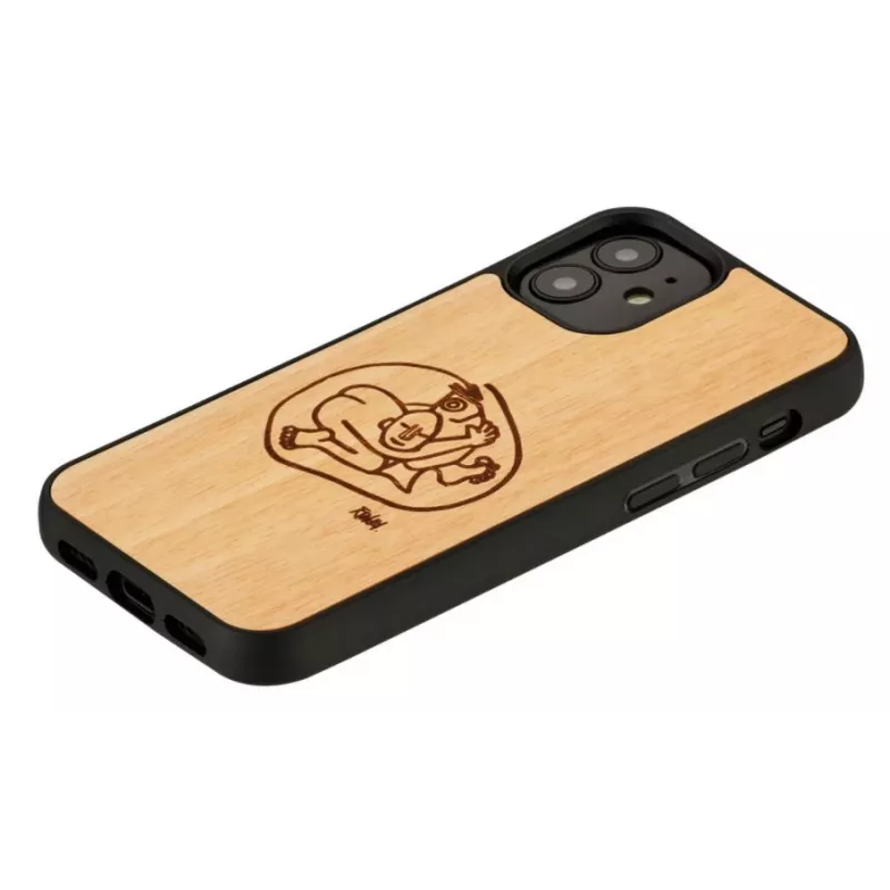 Apsauginis dėklas Man and Wood iPhone 12 mini – vaikiškas žuvies dizainas