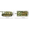Konstruktorius Cobi Panzehaubitze Hummel 1118 dalių modelio rinkinys