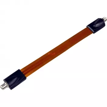 Wentronic Goobay SAT langų praėjimas, itin plokščias (0,3 mm), rudai juodas, 0,2 m - F lizdas - F lizdas (11953)