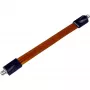 Wentronic Goobay SAT langų praėjimas, itin plokščias (0,3 mm), rudai juodas, 0,2 m - F lizdas - F lizdas (11953)