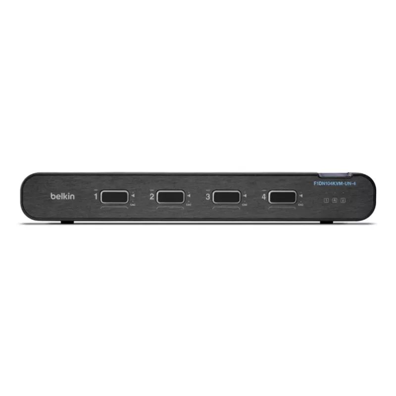 Belkin 4 prievadų vieno monitoraus DP/HDMI vaizdo saugus KVM jungiklis PP4.0 (F1DN104KVM-UN-4)