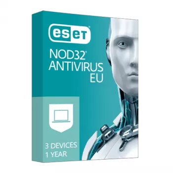 ESET NOD32 Antivirus 3 įrenginiams, 1 metams