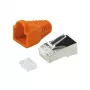 RJ45 kištukas CAT.6 100 vnt., oranžinis