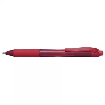 Ištraukiamas rašiklis su segtuku Pentel Energel X 1.0 Raudona