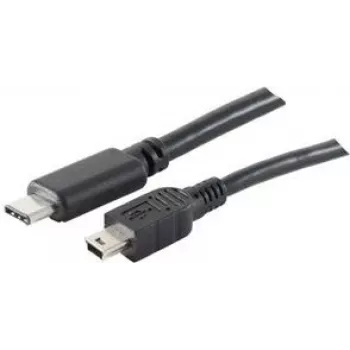 shiverpeaks BS77144-1.0 1m USB C – Mini-USB B laidas, juodas
