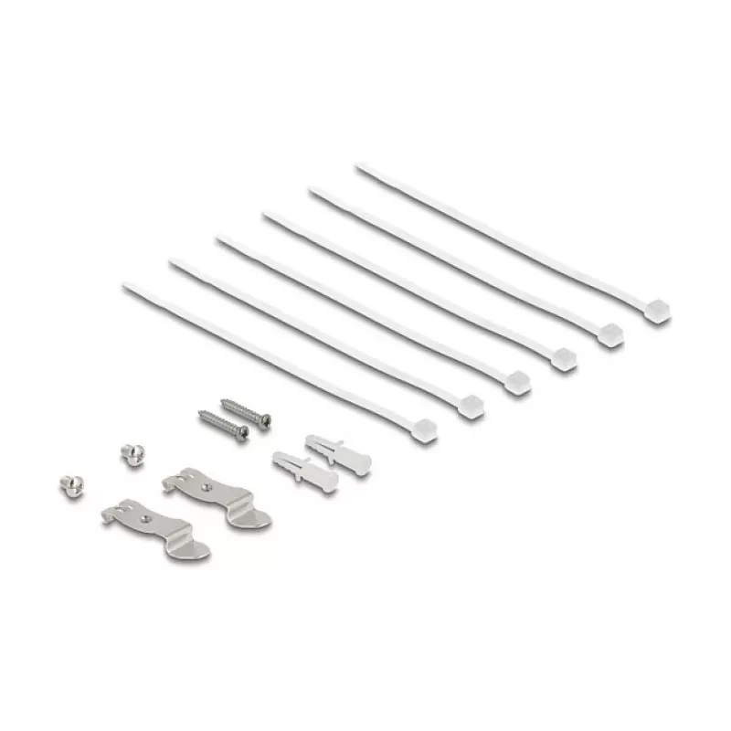 Pataisų skydelis DELOCK Mini Desktop RJ45 6 prievadų Cat.6A ekranuotas, metalinis, juodas, 80×22×125 mm