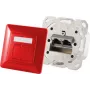 Kištukinis lizdas 2x RJ-45 ShiverPeaks 74280-R Cat6a 500 MHz raudonas matinis metalas