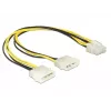 Vidinis maitinimo laidas DeLOCK 85453 0,3 m 8 kontaktų EPS12V (vyriškas)