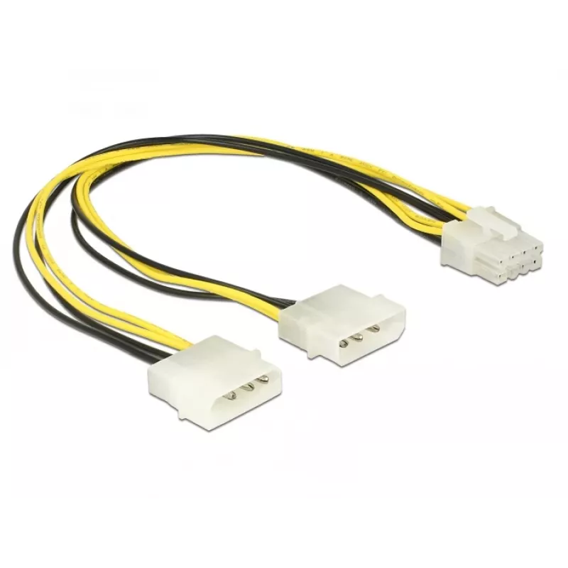 Vidinis maitinimo laidas DeLOCK 85453 0,3 m 8 kontaktų EPS12V (vyriškas)