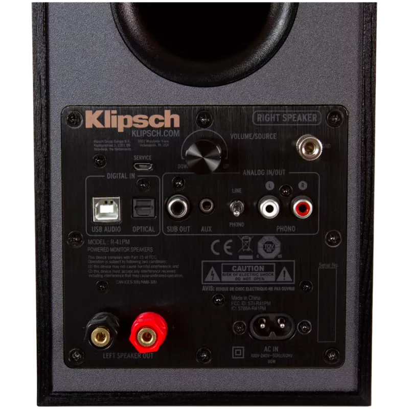 Klipsch R-41PM garsiakalbis juodas varis 70W laidinis belaidis