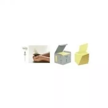 Lipnūs lapeliai Post-it 7100172253, 76x76 mm, 100 lapų, geltoni