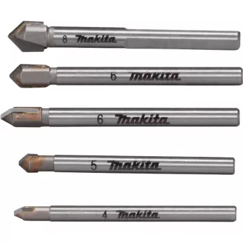 Gręžtų rinkinys stiklui ir plytelėms Makita E-25410, 5 vnt.