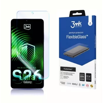 Apsauginis stiklas 3MK FlexibleGlass Samsung Galaxy S26 Ultra – hibridinė lanksti grūdinto stiklo apsauga