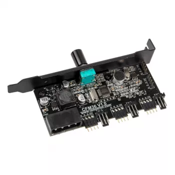 Lamptron CFM36 ventiliatorių ir RGB LED valdiklis PCI lizdui, juodas