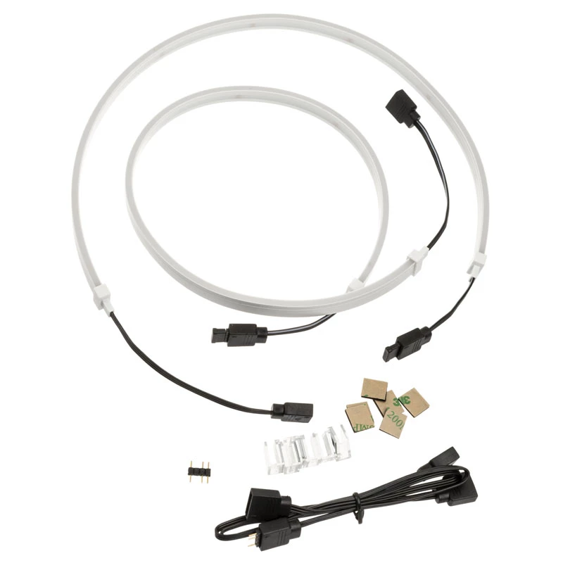 SilverStone LS04 ARGB LED juostelė, 2 vnt. pakuotė - balta