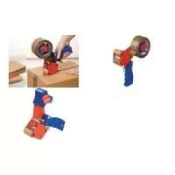 tesa Packer rankinis dozatorius 50mm x 66m ritiniams, mėlynai raudonas (56402-00002-00)