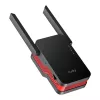 Wi‑Fi signalo stiprintuvas Cudy RE3000 2400–5000 MHz, 802.11ax/ac/n/g/b/a, Ethernet 100 Mbps, išorinė antena, juodas/raudonas