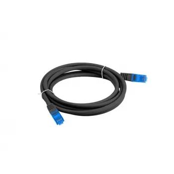 LANBERG PCF6A-10CC-0500-BK Cat6a S/FTP RJ-45 tinklo laidas, 5 m, LSZH, 26 AWG, CCA, juodas