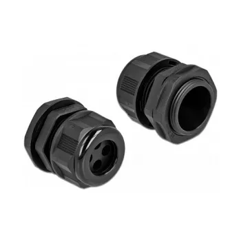 Kabelio įvadas DeLOCK 60381 Juodas Plastikinis 2 vnt.