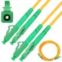 Patchcordas Extralink LC/APC–LC/APC viengubas režimas Duplex 9/125 µm G.657.A1, 2 m