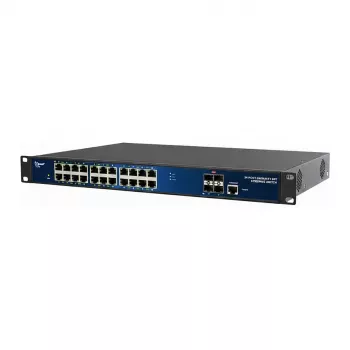 ALLNET ALL-SG8628PMJ-10G valdomas Layer2+ jungiklis 24 prievadai • 24x GbE • PoE biudžetas 370W • 24x PoE at • 4x SFP+ • 19 col. • JSON API