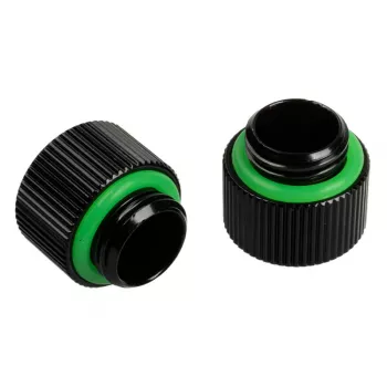 Jungtis BitsPower Touchaqua — žalvarinė, juodos spalvos apdaila, 10 mm plotis
