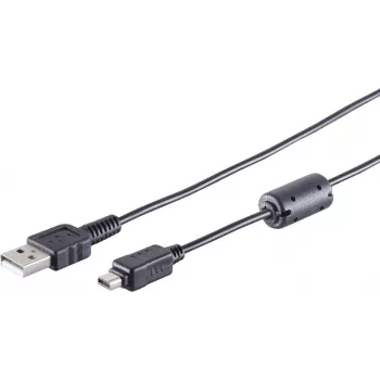 USB 2.0 A į Mini 2.0 12 kontaktų laidas ShiverPeaks 1,5 m (modelis 77372)