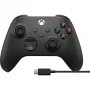 Microsoft Xbox Wireless Controller Black + USB-C laidas – žaidimų pultas, skirtas PC, Xbox One, Xbox One S, Xbox One X, Xbox Series S, Xbox Series X