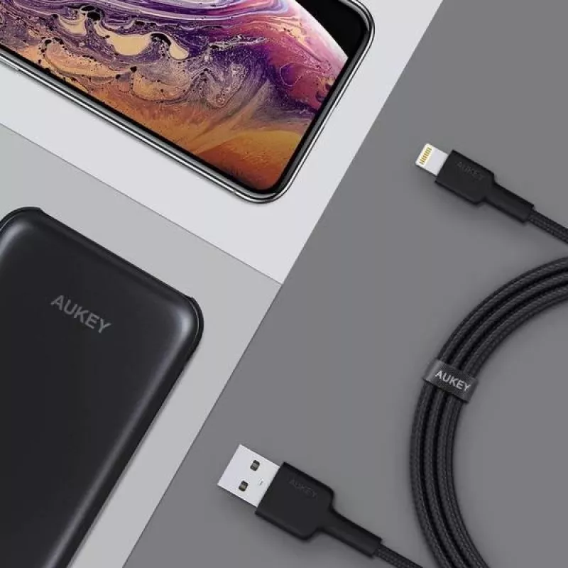 Lightning laidas AUKEY CB-AL05 1m Juodas