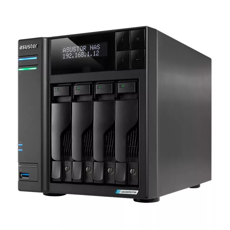 Asustor LOCKERSTOR 4 Gen2 (AS6704T) NAS darbalaukio Intel® Celeron® N N5105 4 GB DDR4 0 TB ADM juodas