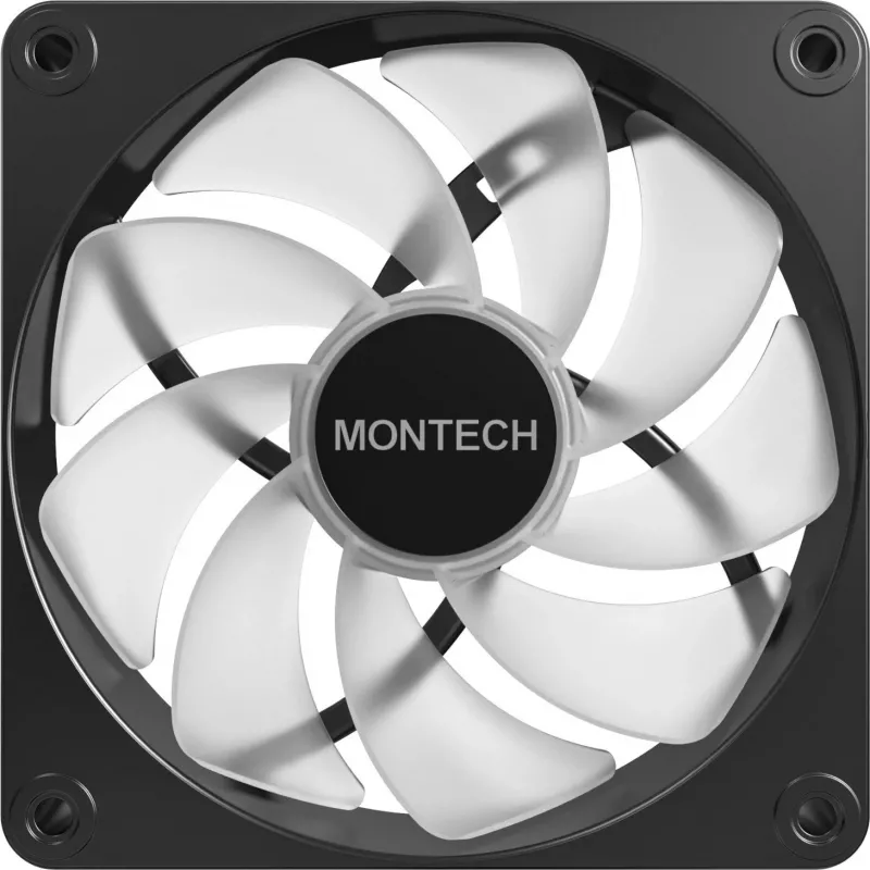 Montech GF120R V2 ARGB 120 mm ventiliatoriaus rinkinys 3 vnt. juodas