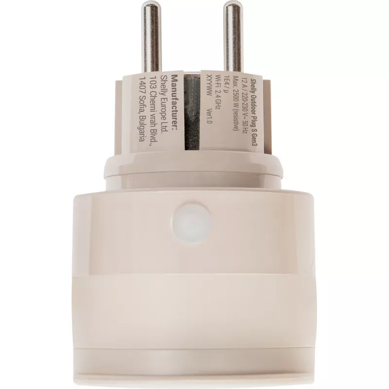 Shelly Outdoor Plug S Gen3 išmanusis lauko kištukas Mocha