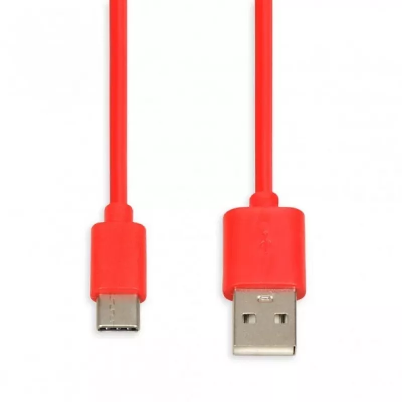USB laidas iBox IKUMTCR 1 m, USB A į USB-C, USB 2.0, raudonas