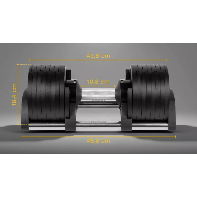 Reguliuojamas ketaus svarmuo Rebel Active 36 kg, automatinis 2 kg žingsnis